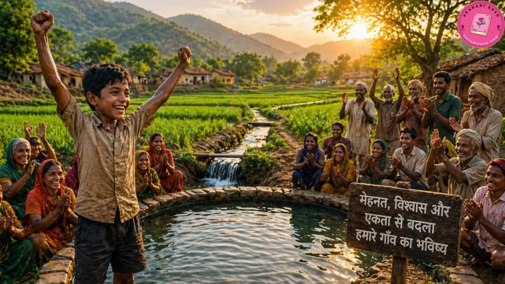 Inspirational Village Story boy finding water in village